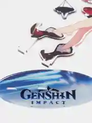 Пастельно-коралловый акриловая 2д фигурка по игре "Геншин импакт / Genshin Impact"