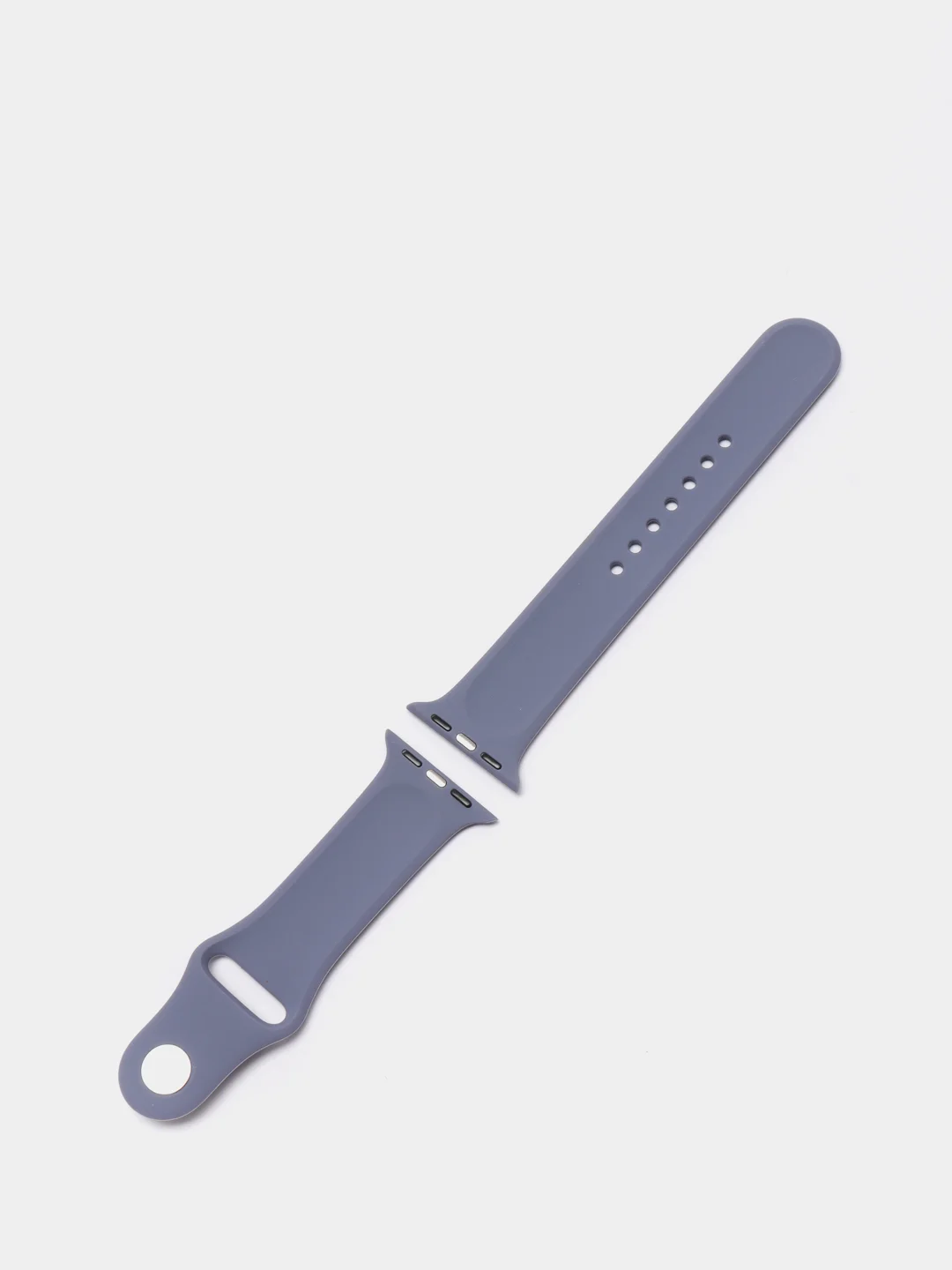 Серый силиконовый ремешок для Apple Watch 3, 4, 5, 6, 7, SE на 38/40
