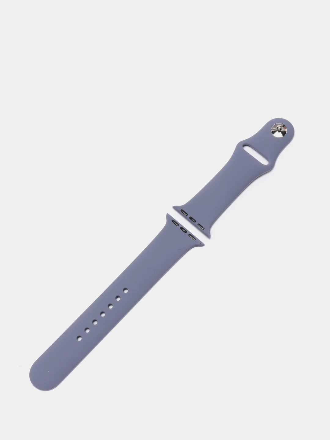 Серый силиконовый ремешок для Apple Watch 3, 4, 5, 6, 7, SE на 38/40