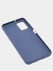 Темно-синий чехол Samsung Galaxy A03S силиконовый, матовый