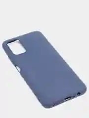 Темно-синий чехол Samsung Galaxy A03S силиконовый, матовый