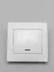 Выключатель с подсветкой Plano, 10А-250В, IP20, СУ