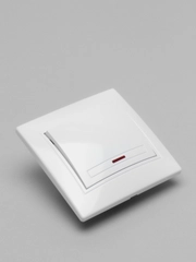 Выключатель с подсветкой Plano, 10А-250В, IP20, СУ