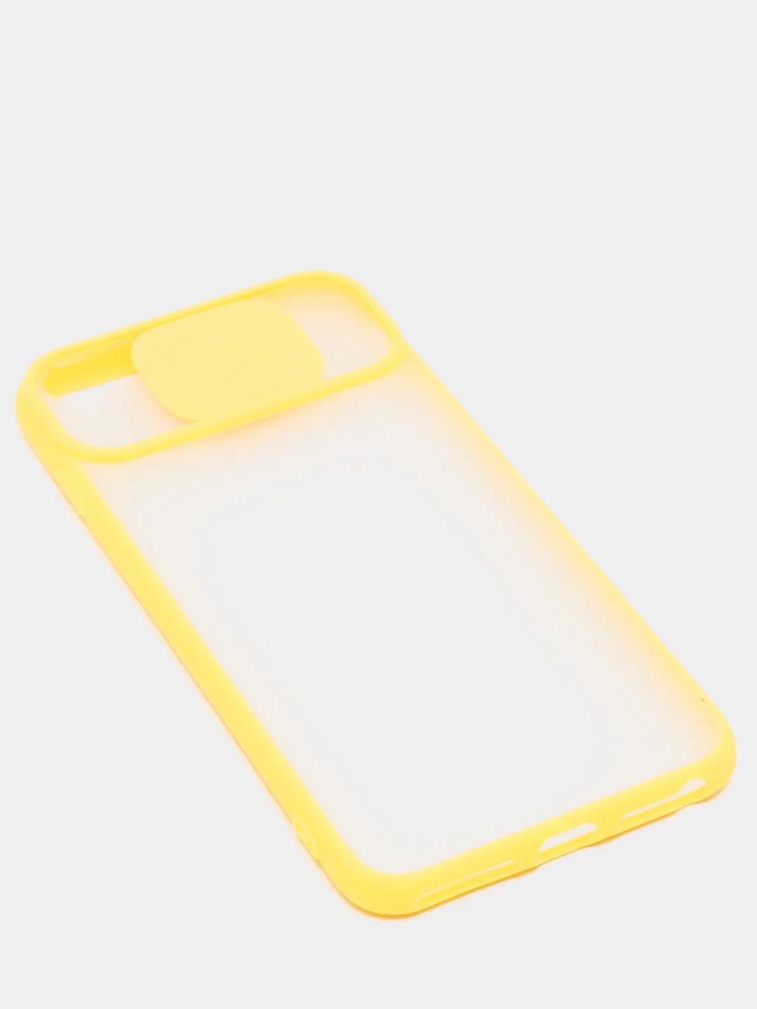 Желтый чехол с защитой для камеры на iPhone (Айфон) 6 Plus, 7, XS, 11 Pro Max, 12 mini, 13 Pro
