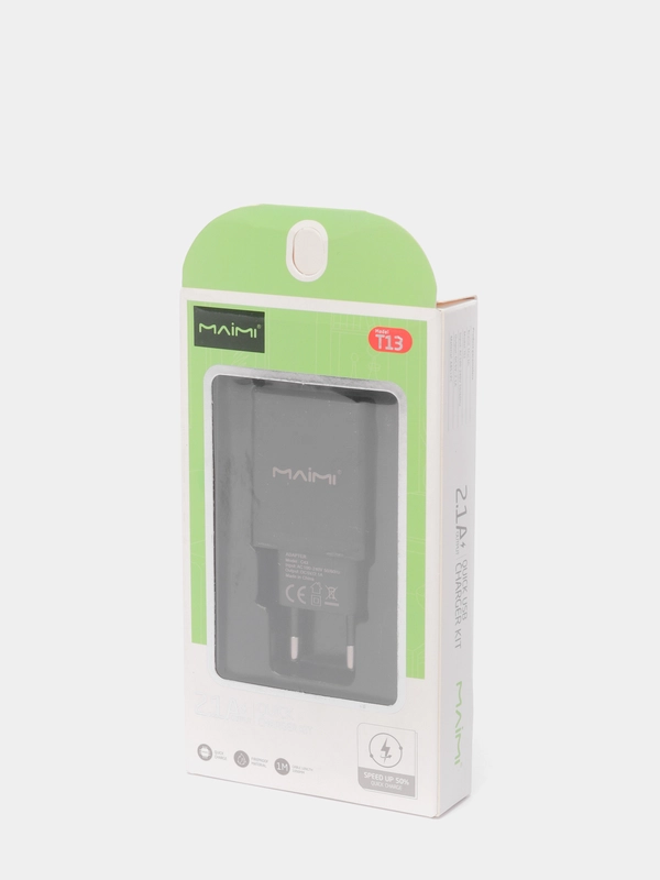 Сетевое зарядное устройство Maimi T13, Micro USB / Type-C / Lightning