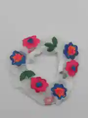 Белый резинка для волос "Виоллета"