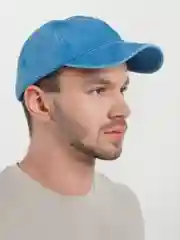 Синий джинсовая кепка, бейсболка унисекс,  женская, мужская