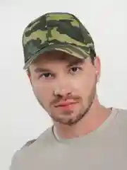 Зеленый бейсболка камуфляжная, унисекс