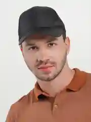 Черный классическая бейсболка с сеткой, однотонная, без принта