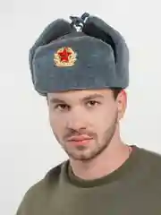 Шапка-ушанка солдатская