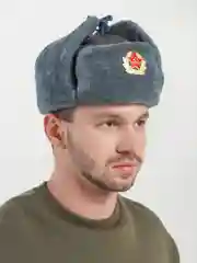 Шапка-ушанка солдатская