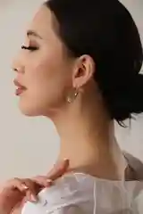Серебряный яркие золотые и серебряные женские серьги геометрия