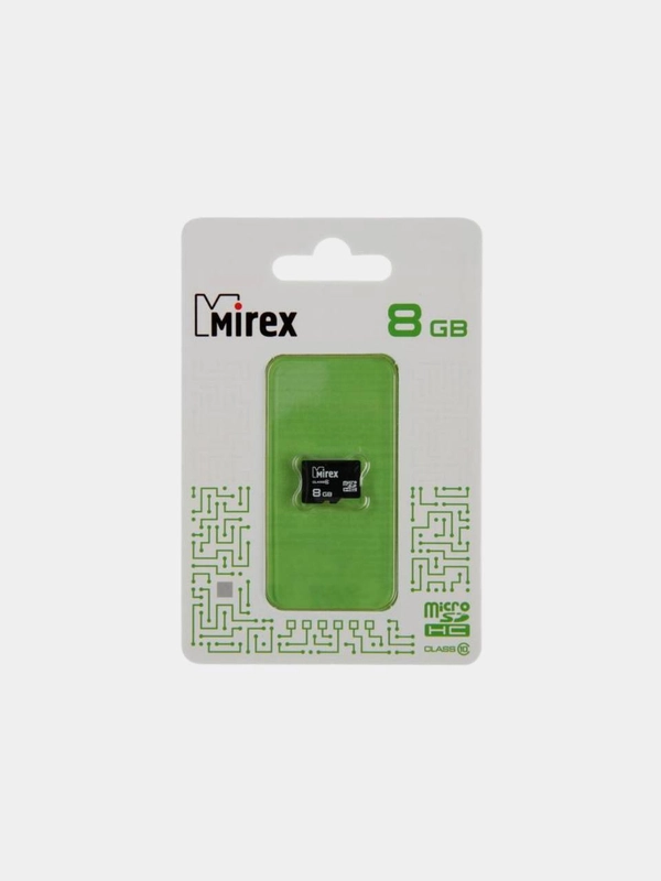 Карта памяти Mirex MicroSDHC 8Gb Class 10 13612-MC10SD08