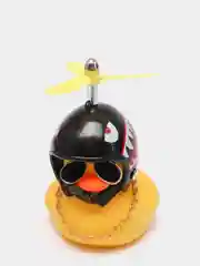 Серый утка в шлеме
