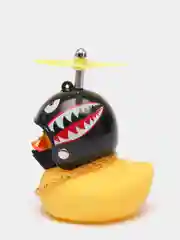 Серый утка в шлеме