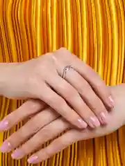 Серый женские кольца с листьями, луной, треугольниками