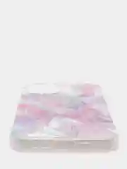 Фиолетовый чехол для iPhone 12/12 Pro/12 Mini с цветочным узором, блестки