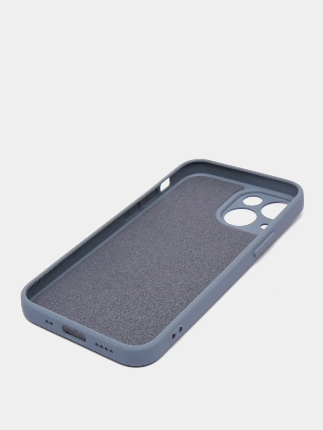 Серый чехол iPhone 11 13 12 Pro Mini силиконовый ( Айфон Про Мини )