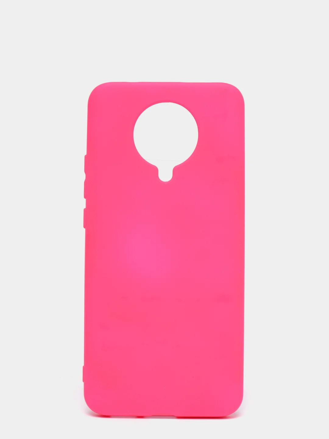 Фуксия чехол Xiaomi Redmi K30 Pro / Poco F2 Pro с закрытым низом и бархатом внутри Silicone Cover