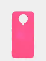 Фуксия чехол Xiaomi Redmi K30 Pro / Poco F2 Pro с закрытым низом и бархатом внутри Silicone Cover