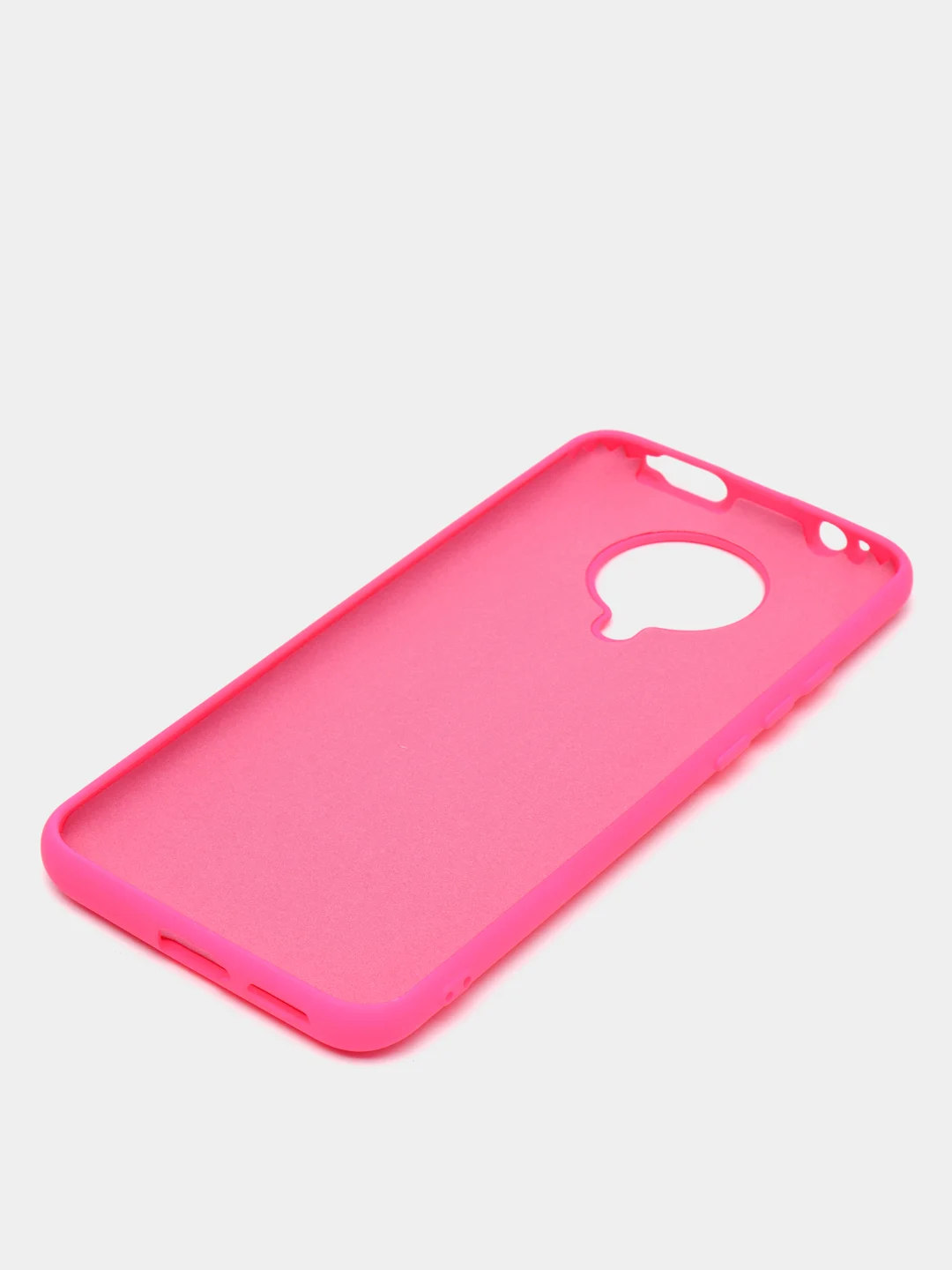 Фуксия чехол Xiaomi Redmi K30 Pro / Poco F2 Pro с закрытым низом и бархатом внутри Silicone Cover