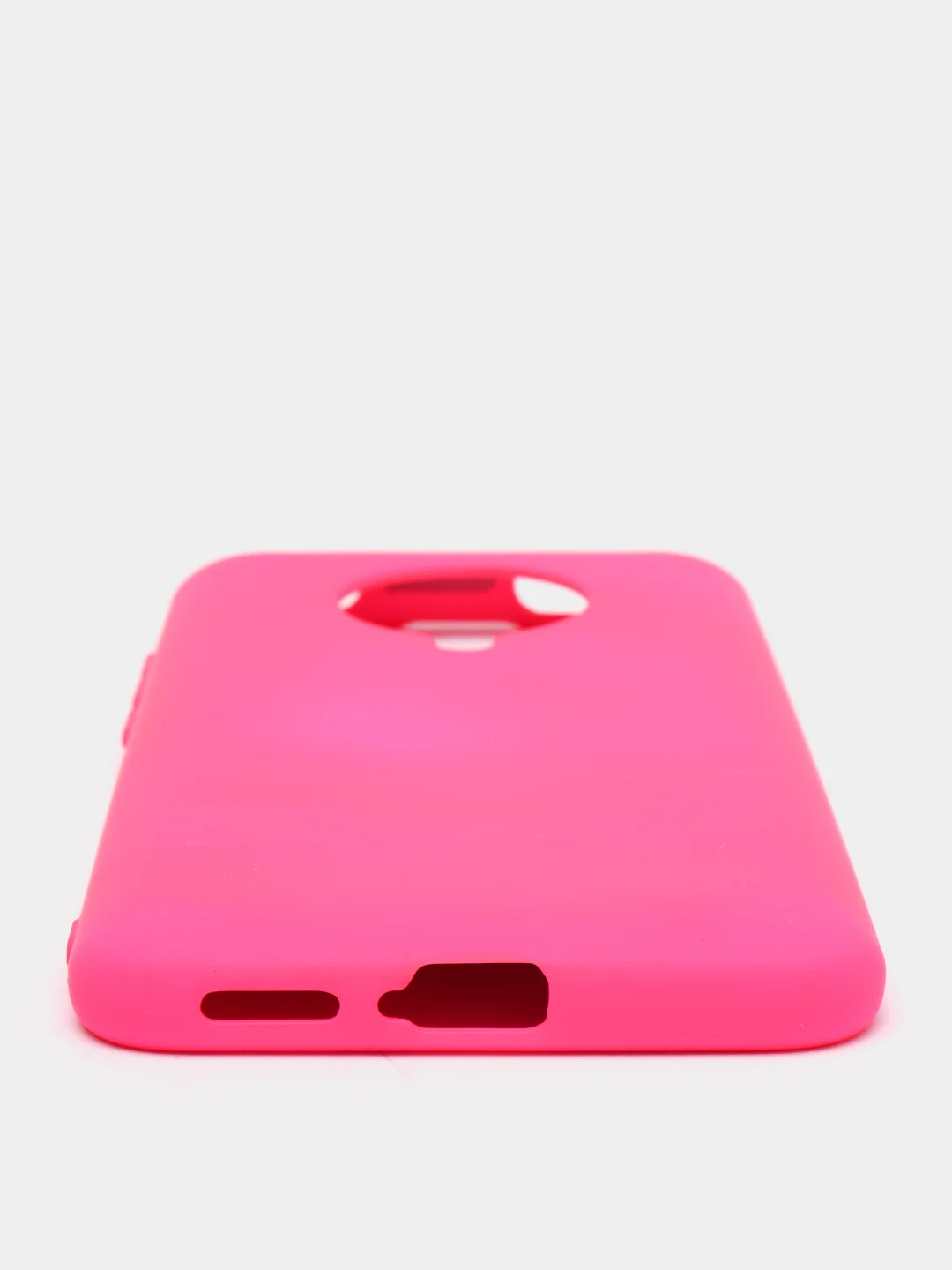 Фуксия чехол Xiaomi Redmi K30 Pro / Poco F2 Pro с закрытым низом и бархатом внутри Silicone Cover