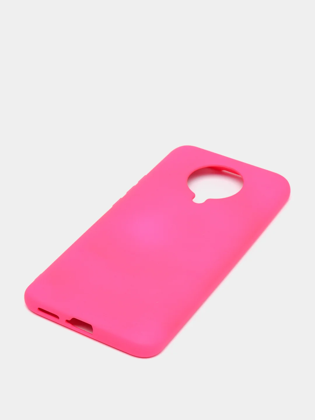 Фуксия чехол Xiaomi Redmi K30 Pro / Poco F2 Pro с закрытым низом и бархатом внутри Silicone Cover