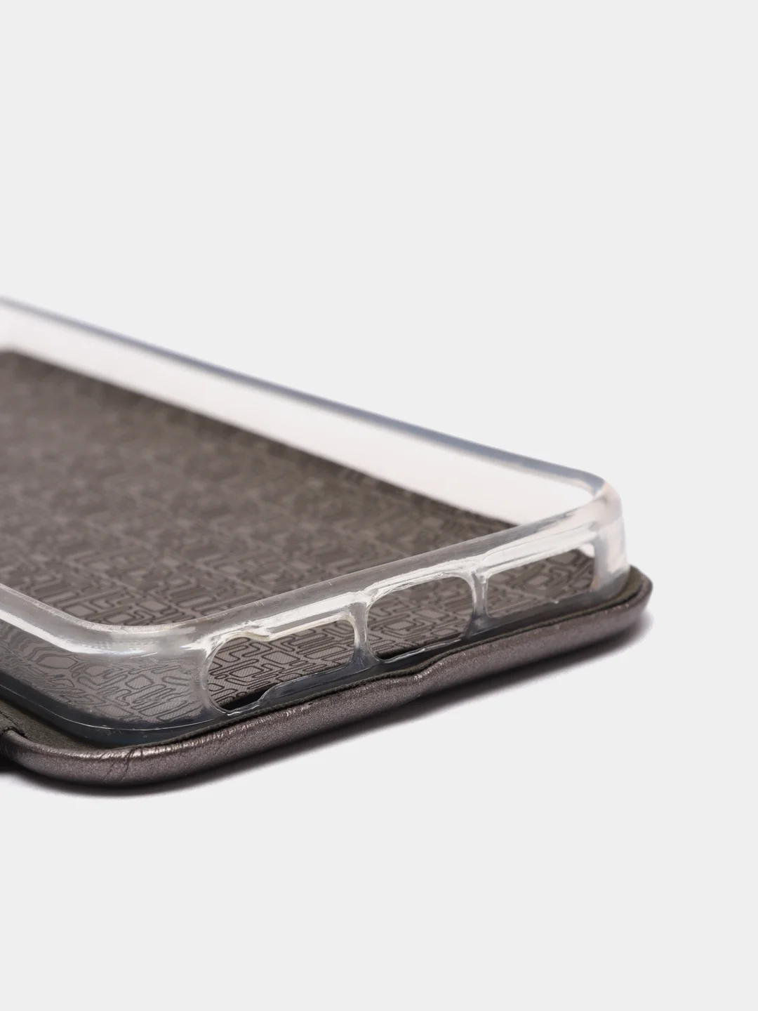 Серебряный чехол-книжка на Apple iPhone 5 / 5s / SE