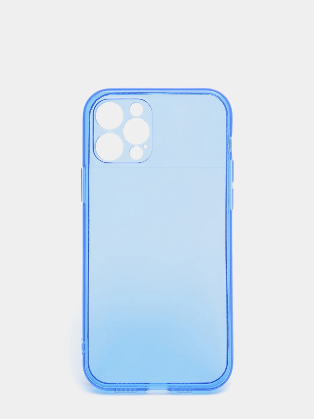 Синий яркий силиконовый чехол iPhone XR, 11, 12 Mini, 12 Pro, 12 Pro Max