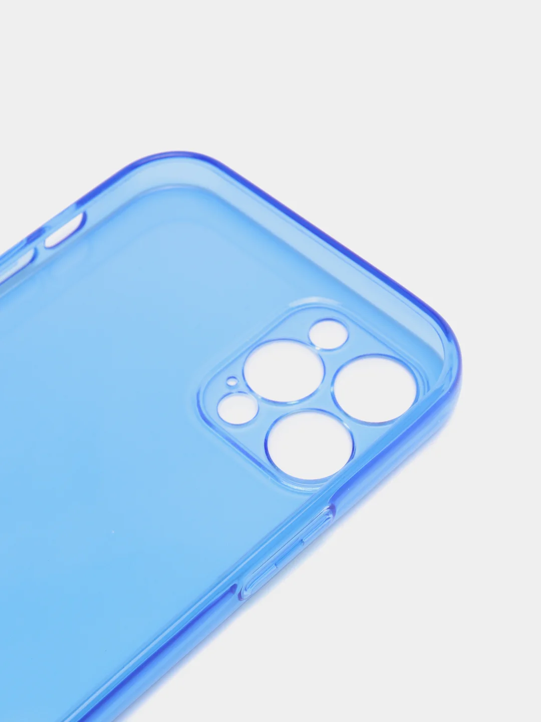 Синий яркий силиконовый чехол iPhone XR, 11, 12 Mini, 12 Pro, 12 Pro Max