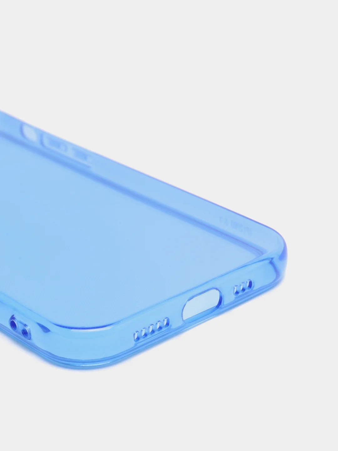 Синий яркий силиконовый чехол iPhone XR, 11, 12 Mini, 12 Pro, 12 Pro Max