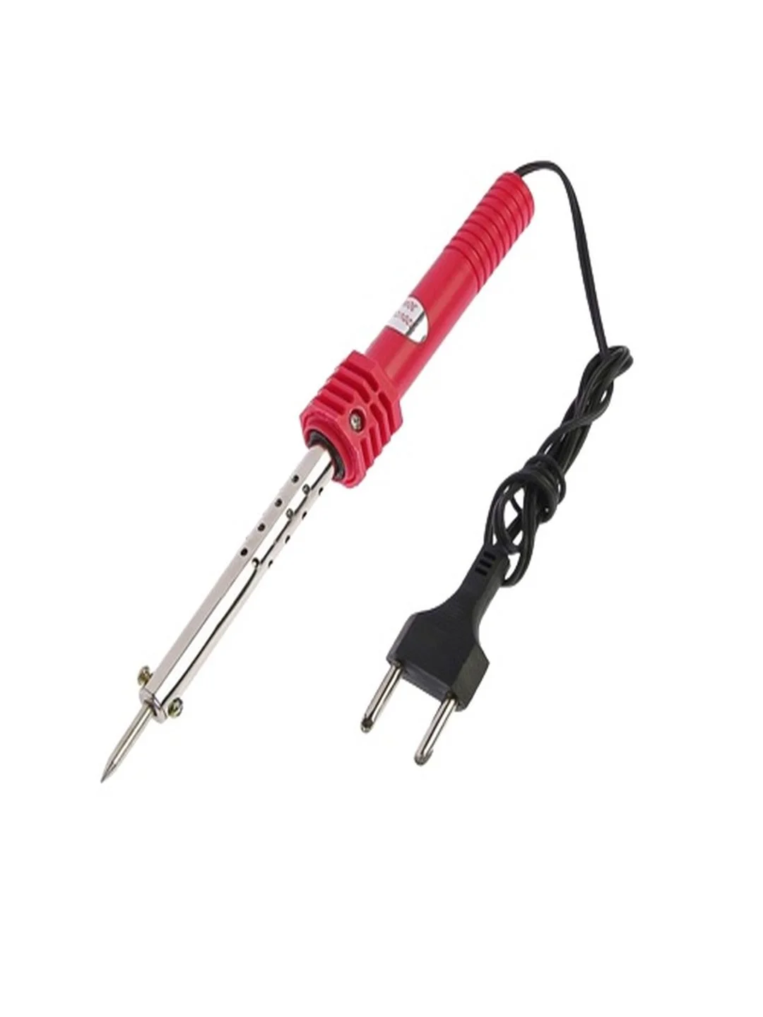 Красный паяльник электрический с пластиковой рукояткой Soldering Iron WD-62, 60 Вт