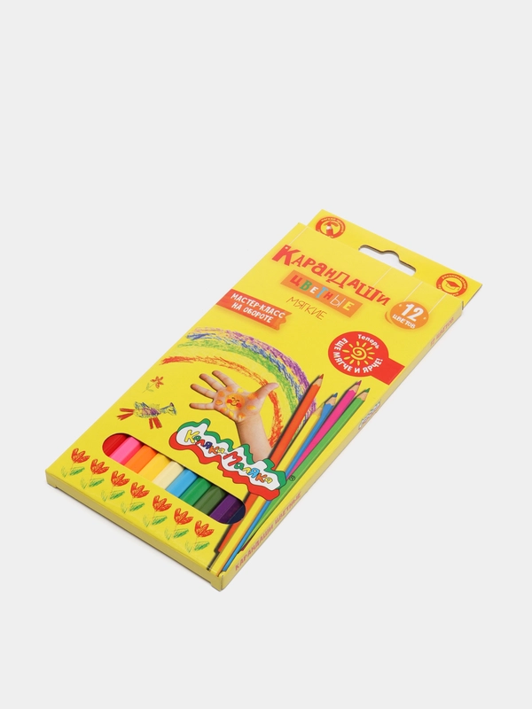 Карандаши цветные шестигранные "Каляка-Маляка", 6, 12, 18, 36 цветов