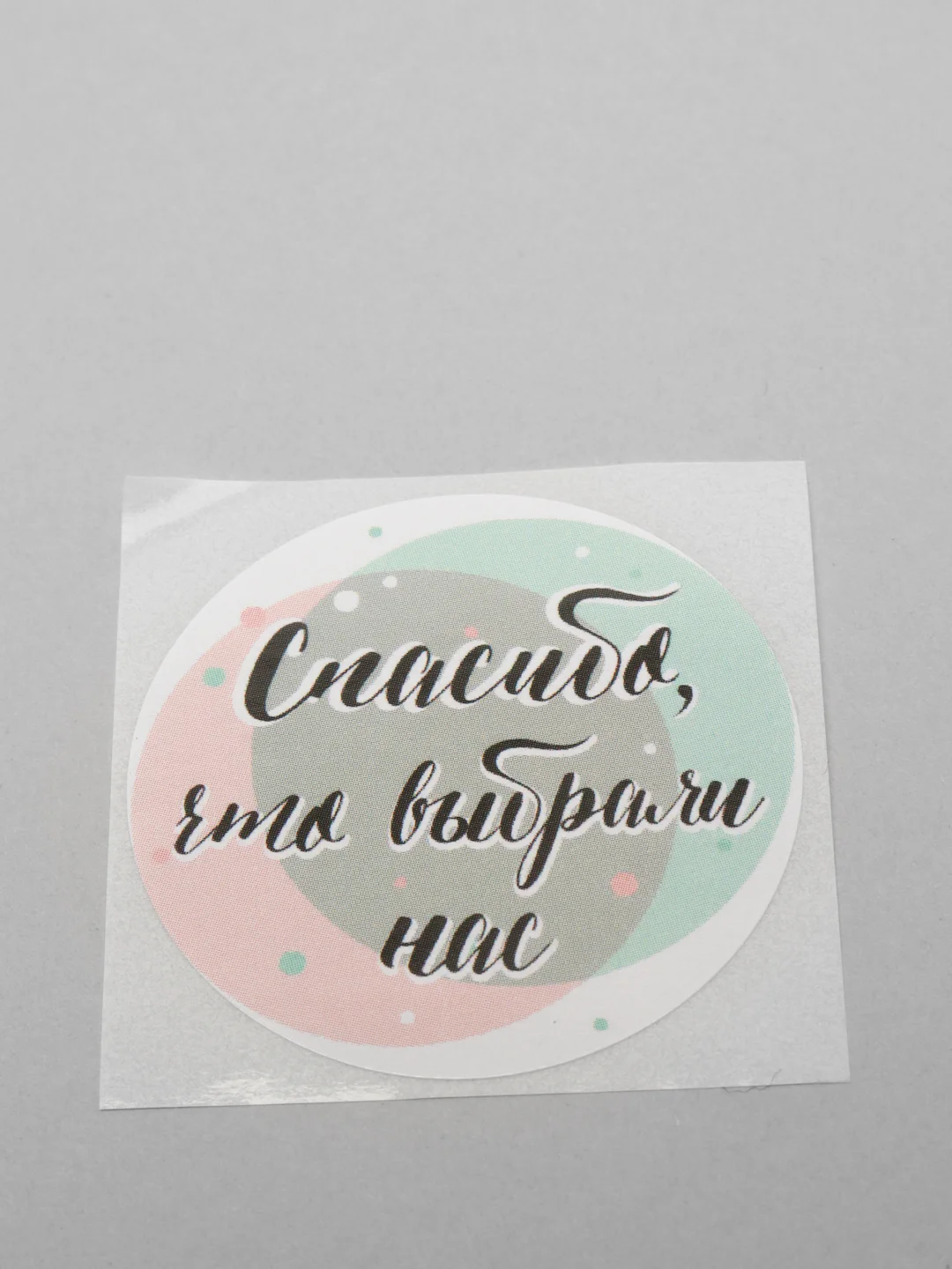 Набор наклеек "Спасибо, что выбрали нас", 4 х 4 см, 10 шт