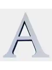 Зеркальная наклейка на стену 3D "Английские буквы"