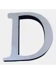 Зеркальная наклейка на стену 3D "Английские буквы"