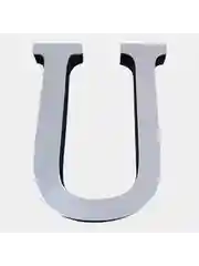 Зеркальная наклейка на стену 3D "Английские буквы"