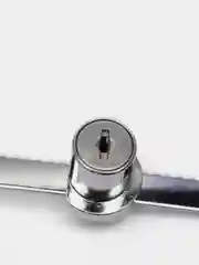 Замок реечный для витрины LOCK.318.L140.CR,  хром