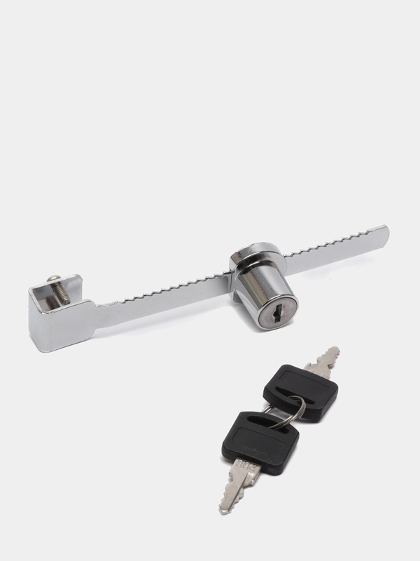 Замок реечный для витрины LOCK.318.L140.CR,  хром