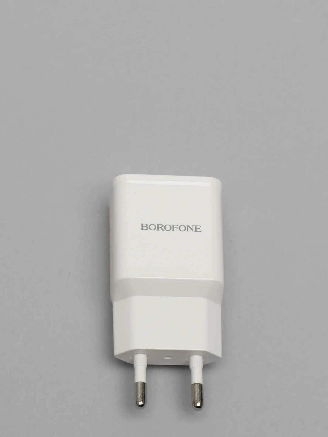 Белый зарядное устройство Borofone BA59A (1xUSB, QC 3.0, 18W+ опц.кабель Micro-USB или Type-C)
