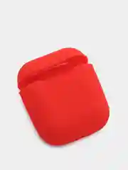 Красный силиконовый чехол для б/п наушников AirPods