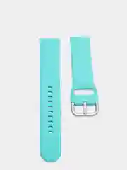 Бирюзовый силиконовый ремешок универсальный для Xiaomi Amazfit Bip/ Samsung/Huawei, 20 мм, с кнопкой