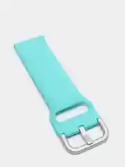 Бирюзовый силиконовый ремешок универсальный для Xiaomi Amazfit Bip/ Samsung/Huawei, 20 мм, с кнопкой