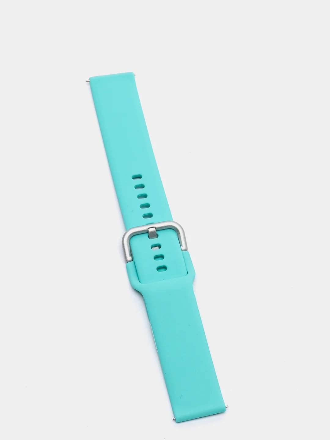Бирюзовый силиконовый ремешок универсальный для Xiaomi Amazfit Bip/ Samsung/Huawei, 20 мм, с кнопкой