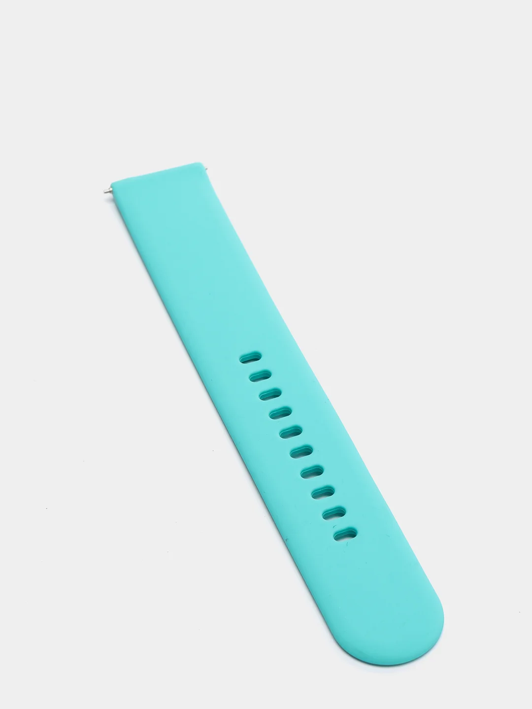 Бирюзовый силиконовый ремешок универсальный для Xiaomi Amazfit Bip/ Samsung/Huawei, 20 мм, с кнопкой