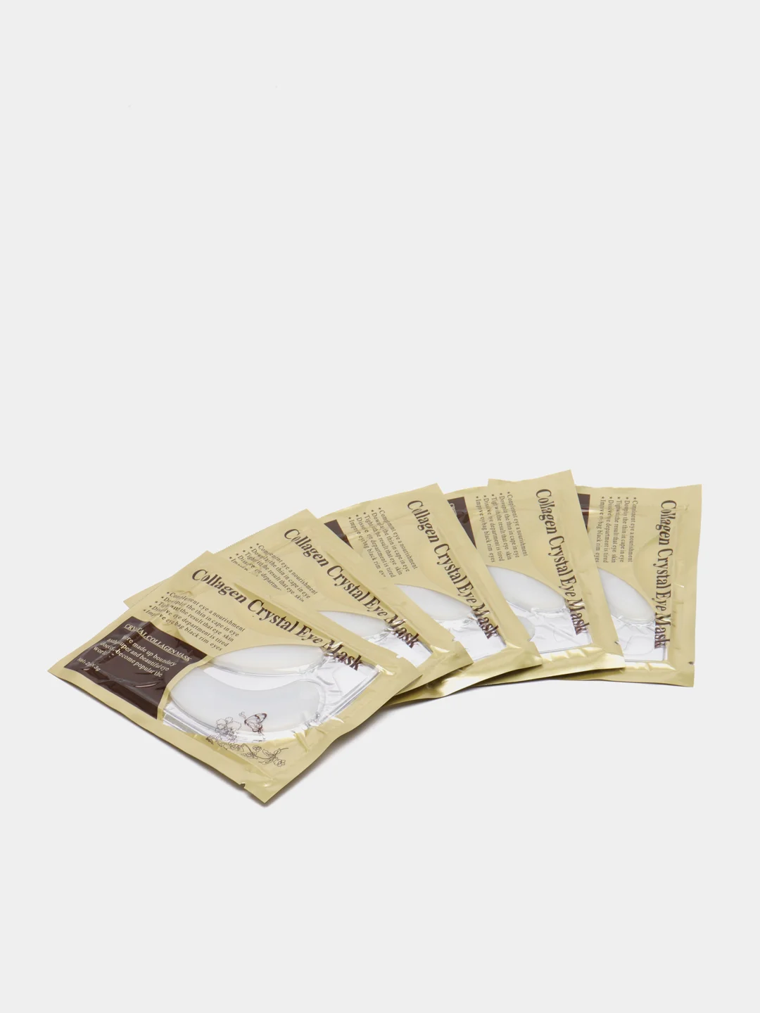 Белый коллагеновые патчи для глаз, 5 шт. Crystal Collagen Powder Eye Mask!