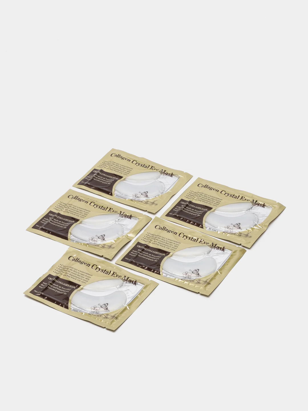 Белый коллагеновые патчи для глаз, 5 шт. Crystal Collagen Powder Eye Mask!