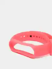 Розовый спортивный ремешок для Xiaomi Mi Band 5 6 браслет силиконовый ксяоми ми банд фитнес часы