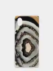 Хаки чехол Samsung Galaxy A01 Core, Самсунг Галакси А01 Кор силиконовый с мраморным рисунком