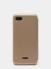 Золотой чехол-книжка на Xiaomi Redmi 6A, Сяоми Редми 6А